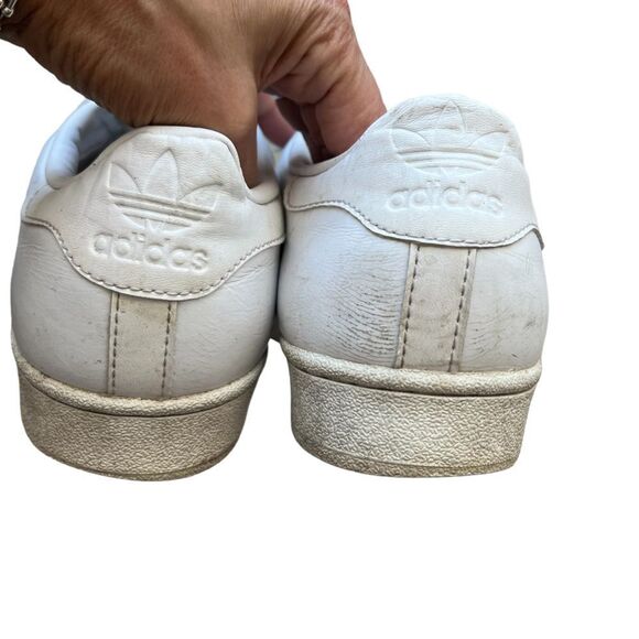 Adidas superstar white leather tennis shoes - Picture 2 of 5